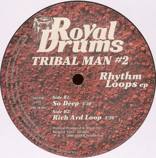 Tribal Man : Rhythm Loops EP (12", EP)