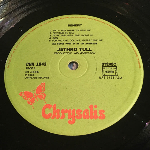 Jethro Tull : Benefit (LP, Album, RP)