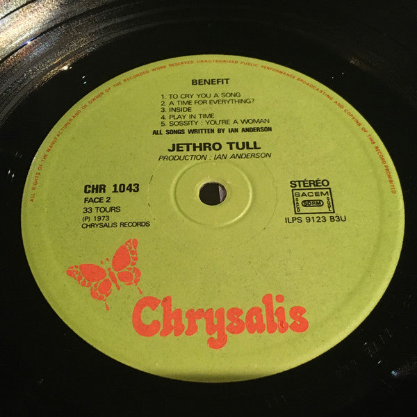 Jethro Tull : Benefit (LP, Album, RP)