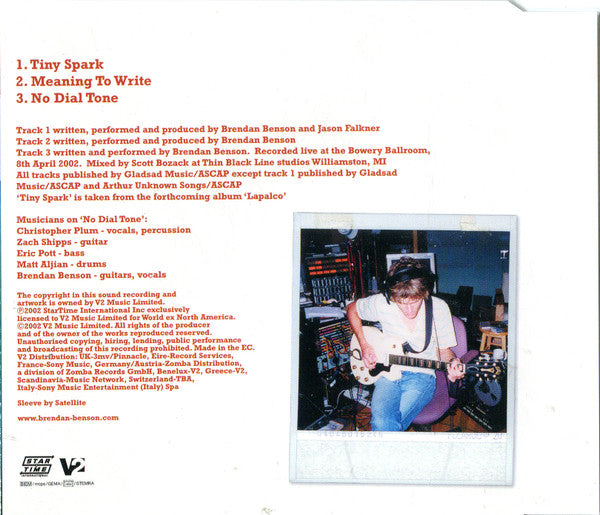 Brendan Benson : Tiny Spark (CD, Maxi)