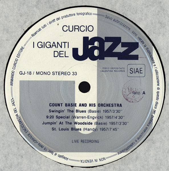 Count Basie, Lambert, Hendricks & Ross : I Giganti Del Jazz Vol. 18 (LP, Album)