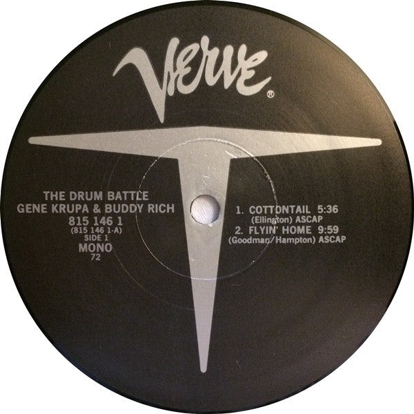 Gene Krupa & Buddy Rich : The Drum Battle (LP, Album, Mono, RE, 72 )
