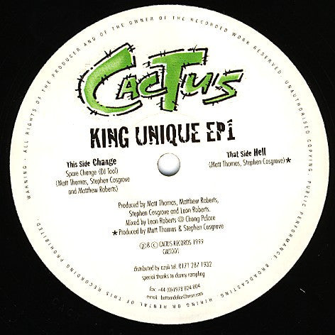 King Unique : King Unique EP1 (12", EP)