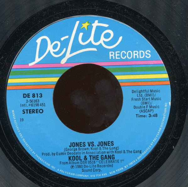 Kool & The Gang : Jones Vs. Jones (7", Styrene, 19)