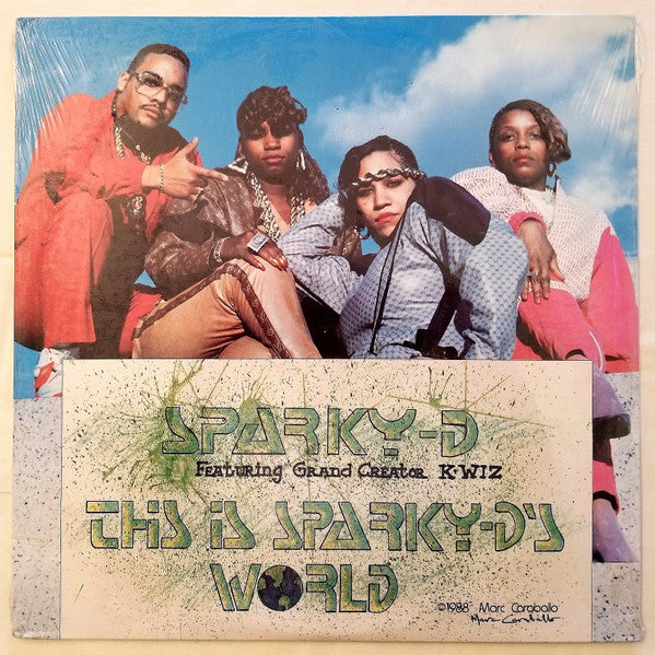 Sparky-D* Featuring Grand Creator K-Wiz : This Is Sparky-D's World (LP, Album)