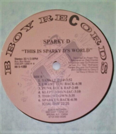 Sparky-D* Featuring Grand Creator K-Wiz : This Is Sparky-D's World (LP, Album)