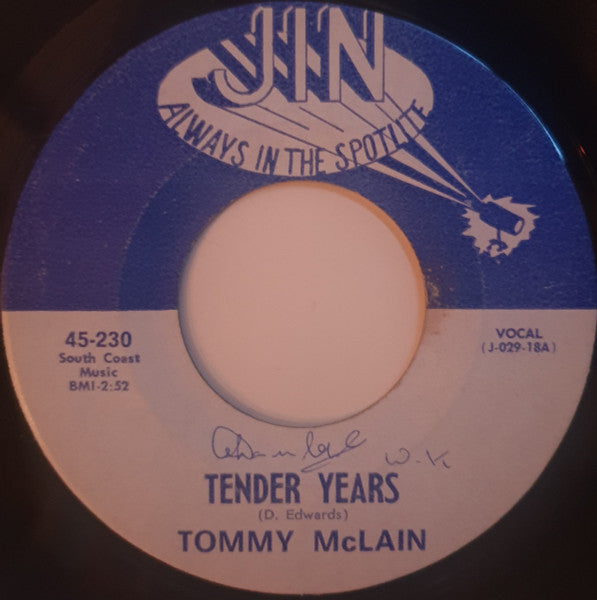Tommy McLain : Tender Years / My Heart Remembers (7", Single)
