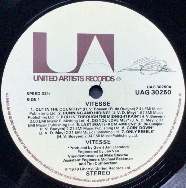 Vitesse (2) : Vitesse (LP, Comp)