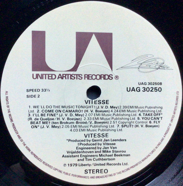 Vitesse (2) : Vitesse (LP, Comp)