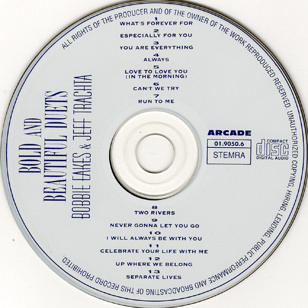 Bobbie Eakes & Jeff Trachta : Bold And Beautiful Duets (CD, Album)