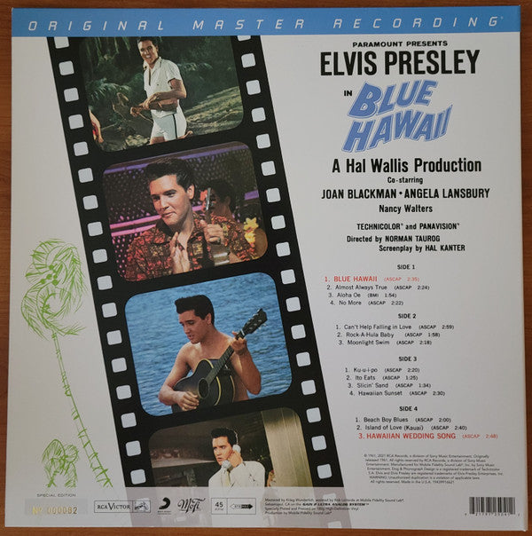 Elvis Presley : Blue Hawaii (2x12", Album, Num, RE, S/Edition, 180)