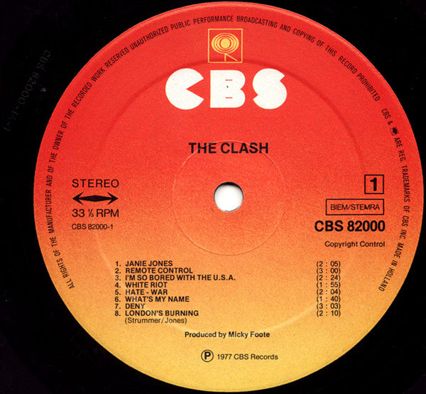 The Clash : The Clash (LP, Album)