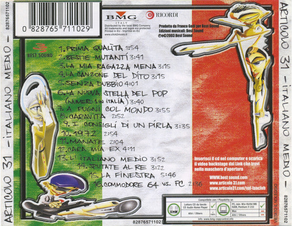 Articolo 31 : Italiano Medio (CD, Album, Enh)