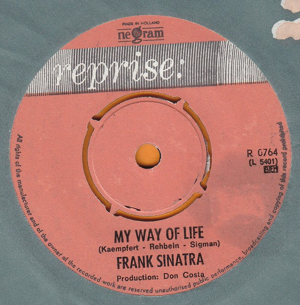 Frank Sinatra : My Way Of Life / Cycles (7", Single)
