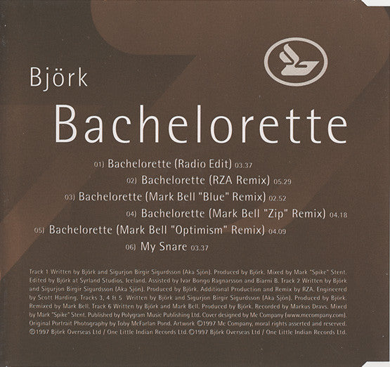 Björk : Bachelorette (CD, Single)