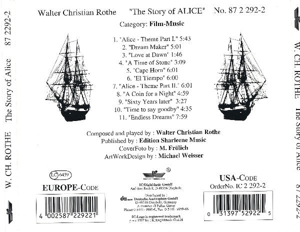Walter Christian Rothe : The Story Of Alice (CD, Album)