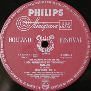 Gustav Mahler - Philharmonisch Koor Toonkunst Rotterdam und das Rotterdams Philharmonisch Orkest Ltg. Eduard Flipse : Symphonie Nr. 8 (2xLP, Mono)