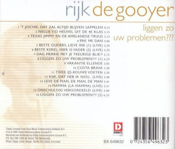 Rijk De Gooyer : Liggen Zo Uw Problemen??? (CD, Comp)