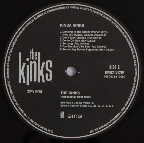 The Kinks : Kinda Kinks (LP, Album, RE)