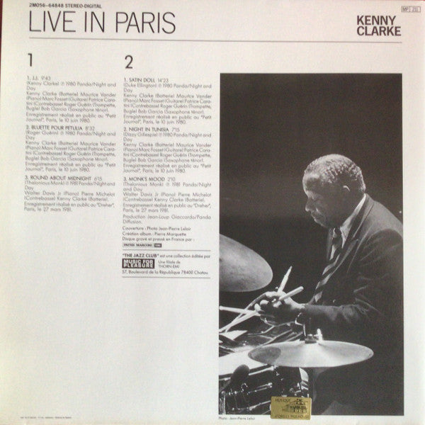 Kenny Clarke : Live In Paris 1980/81 (LP, Album, RM, Gat)