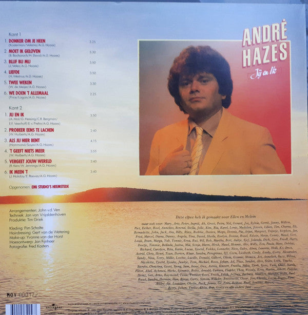 André Hazes : Jij En Ik (LP, Album, Ltd, Num, RE, Whi)
