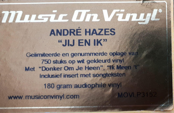 André Hazes : Jij En Ik (LP, Album, Ltd, Num, RE, Whi)