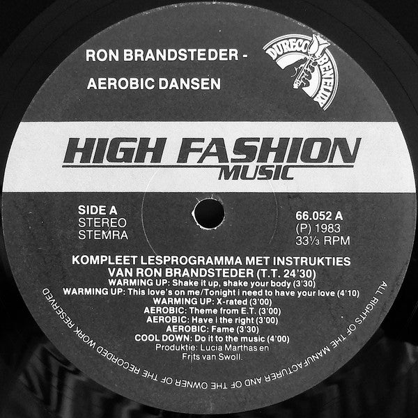 Ron Brandsteder : Aerobic Dansen (LP, Album, Mixed, Gat)