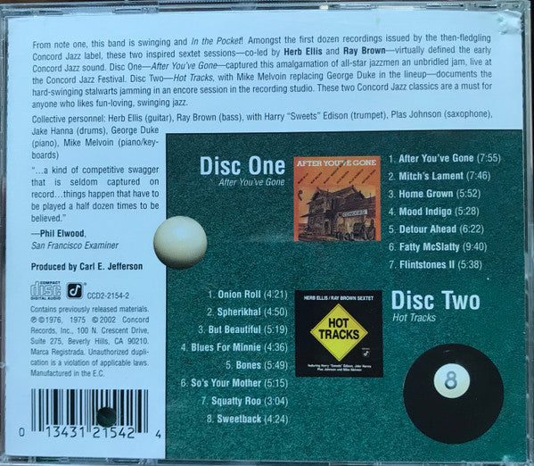 Herb Ellis-Ray Brown Sextet : In The Pocket: After You've Gone / Hot Tracks (2xCD, Comp, Promo)