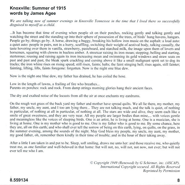 Samuel Barber, Karina Gauvin • Thomas Trotter • Royal Scottish National Orchestra • Marin Alsop : Knoxville: Summer Of 1915 • Essays For Orchestra Nos. 2 And 3 (CD, Album, RE)