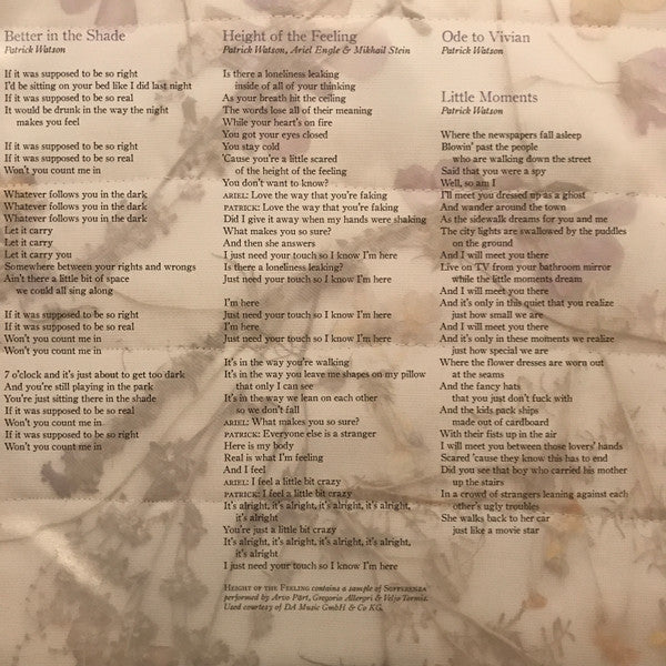 Patrick Watson (2) : Better In The Shade (LP, Album)