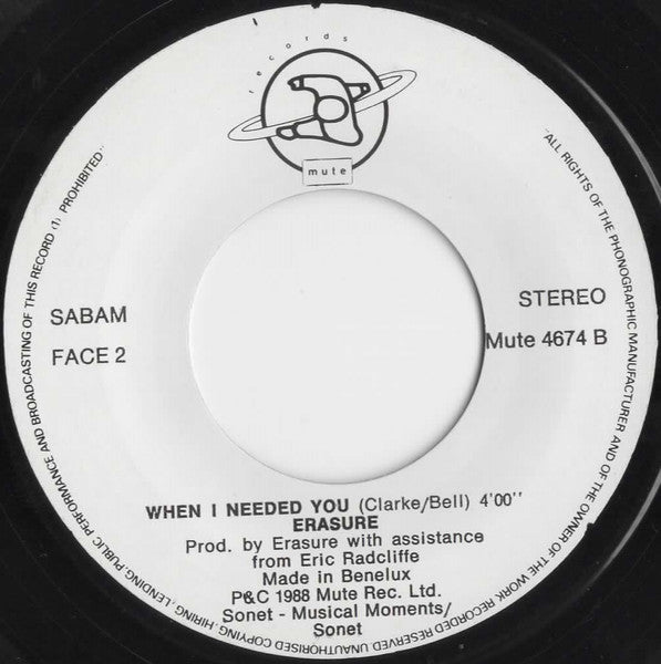 Erasure : Ship Of Fools (7", Single)