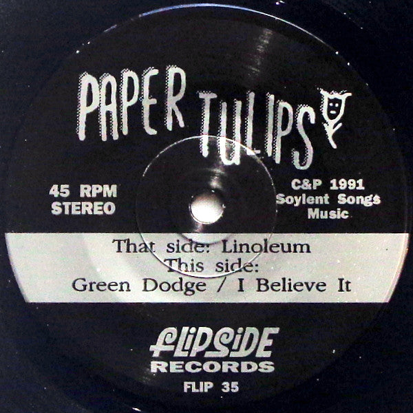 The Paper Tulips : Linoleum (7", Single)