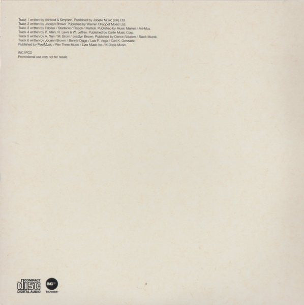 Jocelyn Brown : The Hits (CD, Promo, Smplr)