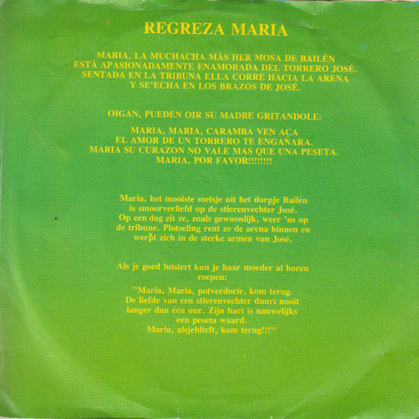 De Specials : Regreza Maria (7", Single)