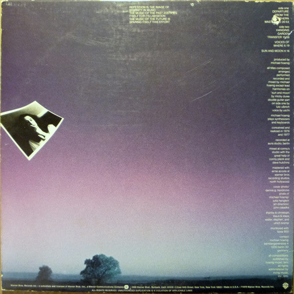 Michael Hoenig : Departure From The Northern Wasteland (LP, Album, Win)