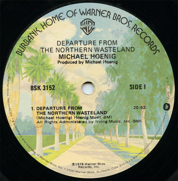 Michael Hoenig : Departure From The Northern Wasteland (LP, Album, Win)