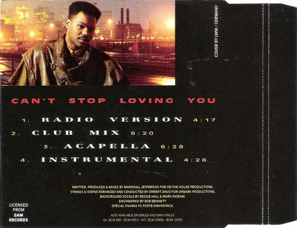 Richard Rogers : Can't Stop Loving You (CD, Maxi)