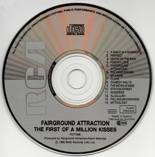 Fairground Attraction : The First Of A Million Kisses (CD, Album, DAD)