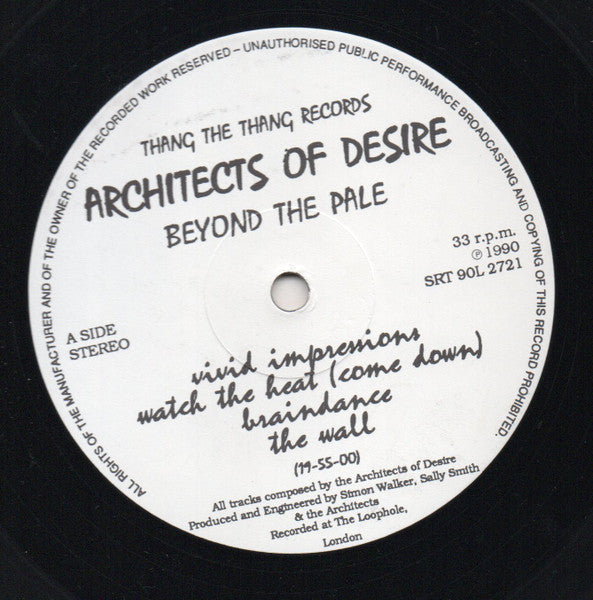 Architects Of Desire : Beyond The Pale (LP, Album)
