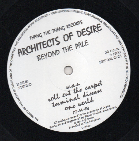 Architects Of Desire : Beyond The Pale (LP, Album)