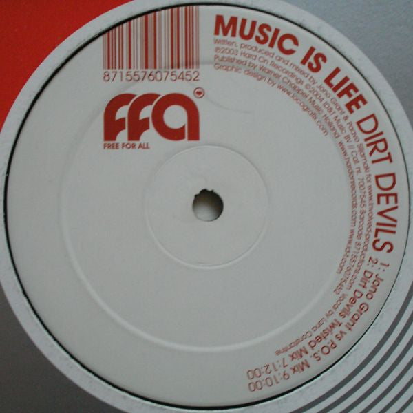 Dirt Devils : Music Is Life (12")