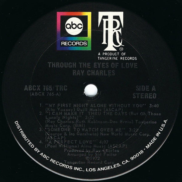 Ray Charles : Through The Eyes Of Love (LP, Album)