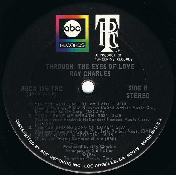 Ray Charles : Through The Eyes Of Love (LP, Album)