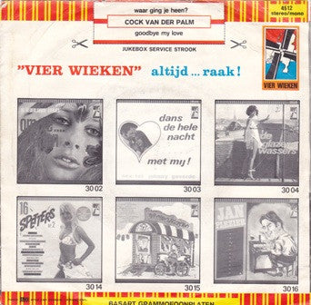 Cock Van Der Palm : Waar Ging Jij Heen? (7", Single)