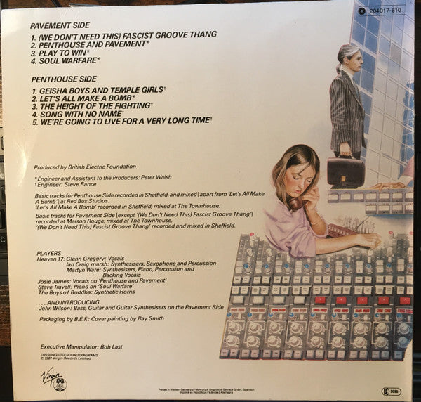 Heaven 17 : Penthouse And Pavement (LP, Album)