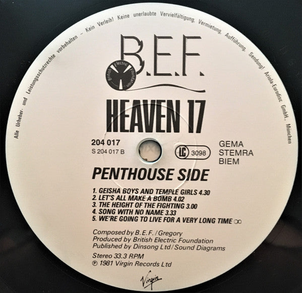 Heaven 17 : Penthouse And Pavement (LP, Album)