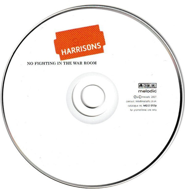 Harrisons : No Fighting In The War Room (CD, Album, Promo, Car)