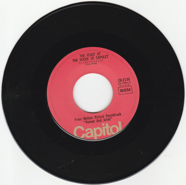 Nino Rota : ロミオとジュリエット = Romeo & Juliet (7", Single)