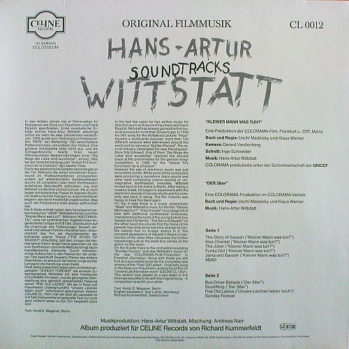 Hans-Artur Wittstatt* : Soundtracks (LP)