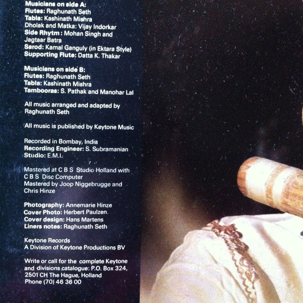 Raghunath Seth : The Eternal Flute - Folk Music From India (LP, Album, CX )
